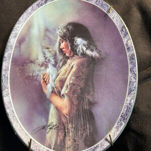 The Guide by Lee Bogle Collector Plate – Messengers of the Spirit #3